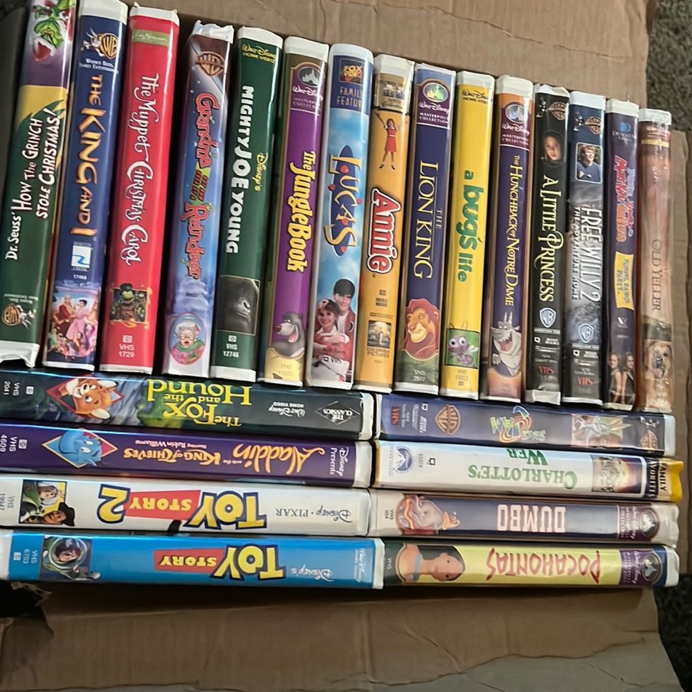 Disney vhs tapes